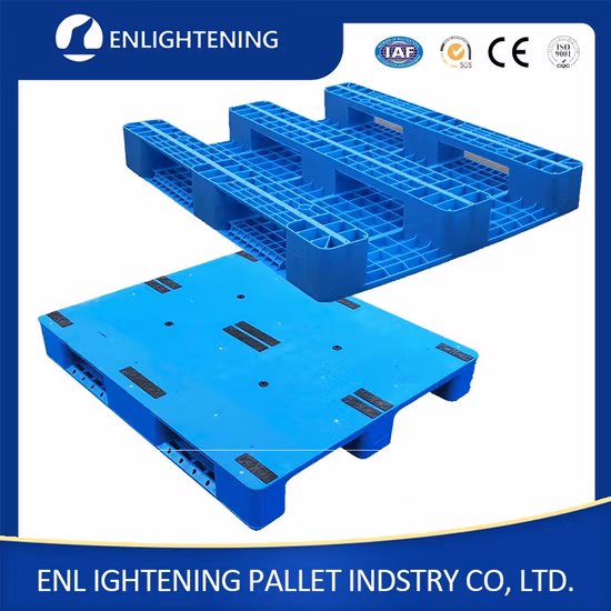 1200X1000X150mm Nuovo tipo resistente HDPE a 4 vie con entrata a faccia singola Euro Size Solid Flat Top Rackable Pallet in plastica per alimenti per alimenti